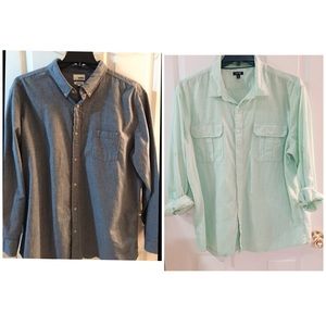 Bdle of 2 Apt 9 XXL LS shirts Button wAdjust Slvs